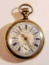 WALTHAM 18S 17 JEWELS P.S. BARTLETT O'HARA FANCY DIAL(1900) POCKET WATCH 14K G.F