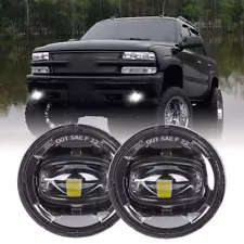 For 2004 2005 2006 Chevy Tahoe Suburban Z71 LED Fog Lights Bumper Lamps (For: 2005 Chevrolet Tahoe)