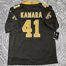 Alvin Kamara Jersey New Orleans Saints Black Large Stitched #41 Men’s