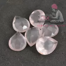 Rose Quartz 5x7mm Pear Cut 50 Pieces Pink Color loose Gemstone for sale