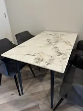 Elegant White Marble Table