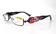 Ed Hardy Vintage Tattoo Reading Glasses w Swarovski Crystals