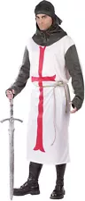 Adult Templar Knight Medieval Renaissance Costume One Size