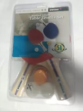 Sportcraft Table Tennis Set Standard 2 Player Bronze Series Paddles NEW SEALED