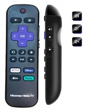 Hisense RC-ALIR HU-RCRUS-23 Roku TV Original Remote Netflix-Disney-Apple TV-Hulu