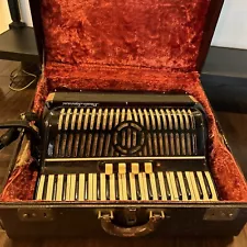 Vintage Paolo Soprani Accordion With Case- Made In Italy