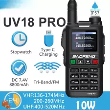 Handheld Walkie Talkie 4 Bands Channel Two Way Radio High Powerful Transceiver