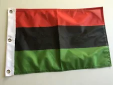 12" x 18" AFRO African American UNIA Black Lib Banner Polyester 12x18 Flag20