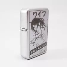 BRAND NEW - DESIGNED BRUSHED STYLED CIGARETTE PETROL LIGHTER - Waifu Material 2