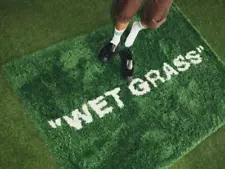 New ListingVirgil Abloh x Ikea Markerad Wet Grass Rug Green OFF White Limited Edition Used