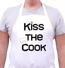 Kiss The Cook Apron For Your Kitchen Novelty Chef Aprons by CoolAprons