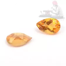 Natural Yellow Citrine 5x3mm Pear Cut loose Gemstone for sale 10 Piece