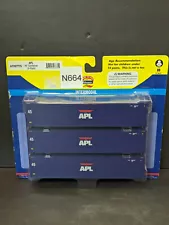 Athearn HO Scale APL 45' Shipping Container 3-Pack ATH27775