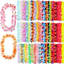 Kigeli 500 Counts Hawaiian Leis Bulk, Luau Leis for Luau Party, Colorful Arti...