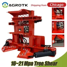 15'' Tree Shear with Grapper Skid Steer Attachment Hydraulic 16~21 Mpa Forestry