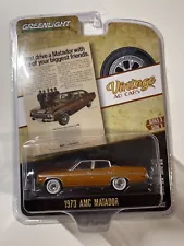 GREENLIGHT 1973 AMC Matador Brown VINTAGE AD CARS 39050 C Limited Edition