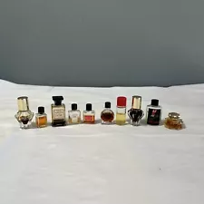 Lot Vintage Miniature Perfume Bottles Antique Mini Partial Bottles E