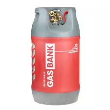 GasBank Duo 11kg Light Composite Refillable Gas Cylinder with Separate In/out