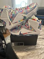 LeBron 12 XII Nike Fruity Pebbles Finish Your Breakfast Mens Size 10.5