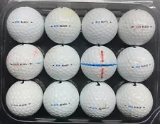 (12) Nike RZN Black Tour Level Golf Balls One Dozen 3A