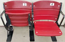 Candlestick Park seats - RED - Vintage unrefurbished