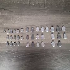 Lot of 36 Fishing Flat Sinker Egg Sinkers Multiple Sizes Weights Ounces