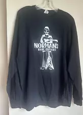 Norman's Rare Guitars Black Long Sleeve 100% Cotton T-shirt - Men's XL