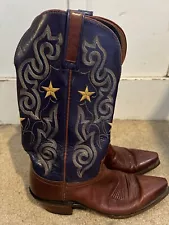 SALE Vintage Lucchese Cowboy boots W 7.5 Handsewn Leather