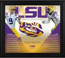 LSU Tigers Framed Greatest Season Ever 15" x 17" Collage