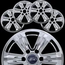 4 CHROME 2015-2020 Ford F150 XLT 17" Alloy Wheel Skins Full Rim Covers Hub Caps