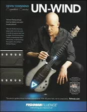 Devin Townsend Signature Framus guitar advertisement 8 x 11 ad print