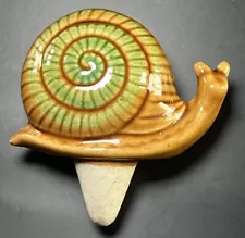 Vintage Ceramic Snail Plant Water Spike Self-Watering Plant Feeder•Whimsy Garden