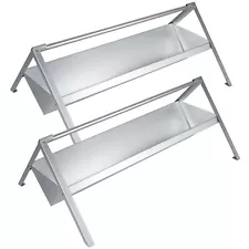 Solution4Patio 2 Pack Portable 45" Long Heavy-Duty Livestock Feeding Trough, ...