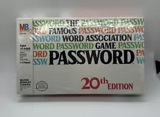 Vintage PASSWORD 20th Edition Board Game - Milton Bradley Gameshow 1978 NIB