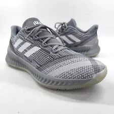 Adidas James Harden Mens Size 11.5 Low Top Lace Up Grey Basketball Shoes AQ0032