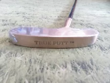 NEW * TRUE PUTT BRASS 34" Putter Bullseye Style w/Rainbow Graphite #89