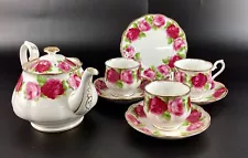 Royal Albert Old English Rose set 9pc CP#8801(B1A4)