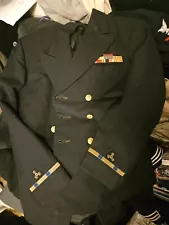 wwii navy warrant officer uniform with name and amazing ribbon bar