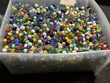 3LB Bag Of Marbles Weighed From This Super Huge Pile! Ton Of Variety/Sizes/Style