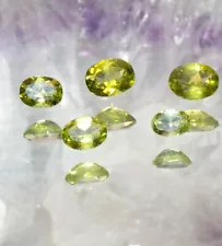 Lot of 5 Peridot Gemstones 4.89 CTW