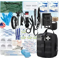 80 Pc Tactical First Aid Kit Emergency Military Trauma Survival Medical Supplies