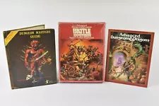 Advanced Dungeons and Dragons Vintage Bundle Battle System & Books Retro