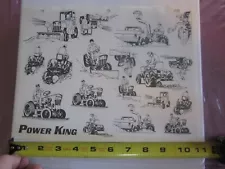 Power King Tractor Attachments at work sheet 2414 1614 etc-Look nice in a frame.