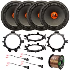 JBL 6.5" 300W Car Speakers (QTY 4) w/Wire, Harness + Brackets (fits GM models)