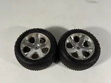 2x Traxxas Alias 1/10 Stadium Truck Tires on 12mm Hex Wheels for Rustler Rear