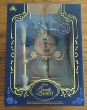 Disney Store 2021 Beauty and The Beast Cogsworth Desk Clock w/Pen