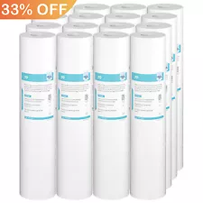 1/5 Micron 20x4.5" Big Blue Sediment Water Filter Replacement Whole House 1-16PK