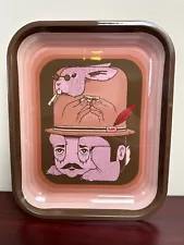 RAW Large Jeremy Fish Cigarette Rolling Tray 14 x 11 -Used See Description