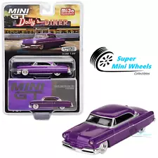 Mini GT 1:64 Lincoln Capri Hot Rod 1954 Purple Metallic #757