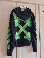 Off-White Degrade Arrows Black Hoodie Size M Men's Top